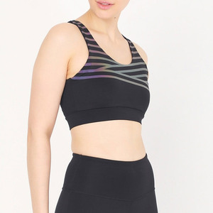 Sujetador deportivo acolchado ligero de alto impacto para mujer con tirantes delanteros ajustables, sin costuras, transpirable, ideal para yoga, running, gimnasio y fitness. - Product Image 2