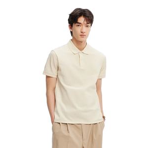 Ropa activa de verano 2025 para hombres de nivel superior para polos, camiseta de manga corta de Color sólido de punto transpirable, camiseta estampada delgada - Product Image 2