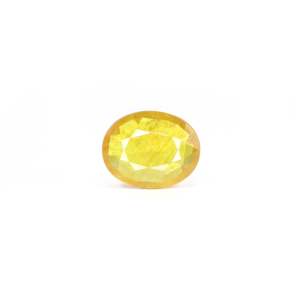 Handcrafted 10.15 Carat Yellow Sapphire Loose Gemstone-Oval Cut 10x12mm for Fine Jewelry - Product Image 1