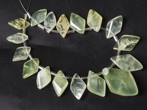 Cuentas de Prehnita hechas a mano de 8 pulgadas, forma de marquesa pulida lisa, cuentas de piedra verde Natural de 15-25MM de largo para la fabricación de joyas - Product Image 6