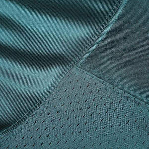 Camiseta de Rugby Verde Oscuro para Hombre, Manga Corta, Cuello Redondo, Absorbe la Humedad, 100% Poliéster, Tejido de Malla, Corte Regular, para Todas las Temporadas - Product Image 3