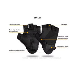Gants de fitness en néoprène demi-doigts, confort supérieur, performance durable, légers, personnalisables, unisexes, vente en gros - Product Image 3