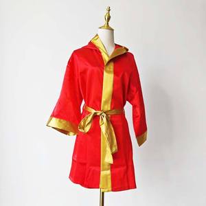Customizable Design Logo MMA Boxing Robes Hot Sale Polyester Made Breathable Boxing Robes Loose Fit for Men Sports Wear - Product Image 1