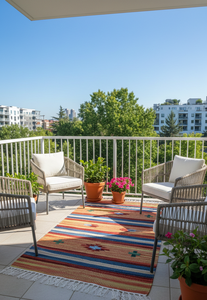 Tapis et ensembles de tapis de couloir en coton, réversibles, pliables, en peluche, faits main, modernes, lavables en machine, à épaisseur personnalisable, pour la maison et la chambre - Product Image 4