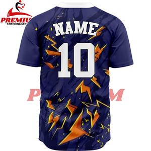 Maillot de baseball personnalisé de qualité supérieure, manches courtes, tissu léger et doux, coupe confortable, respirant - Product Image 2