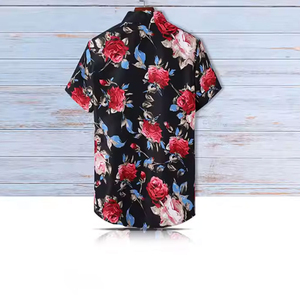 เสื้อเชิ้ตลายฮาวายคุณภาพสูงปี 2026 ผ้าถักระบายอากาศ สไตล์ชายหาดฤดูร้อน ทรงหลวม ใส่สบาย - Product Image 4