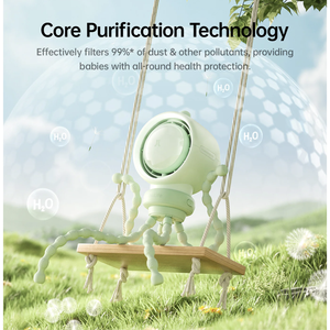 Jisulife <b>Stroller</b> Fan Life2S 5000ma <b>Green</b> - Product Image 3