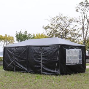 Tenda Nera 10x20 per Matrimoni ed Eventi all'Aperto con 6 Pareti Laterali Rimovibili, Gazebo Impermeabile per Feste e Cerimonie - Product Image 3