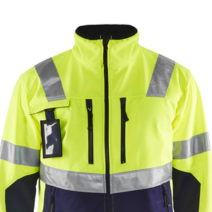 Chaqueta de Seguridad de Alta Visibilidad con Cuello Alto y Cremallera, Tejido Impermeable para Trabajo, Colores/Logotipos Personalizables, Venta al por Mayor, Suministro OEM para Hombre - Product Image 2