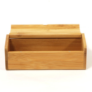 Caja de almacenamiento rectangular de bambú con logotipo láser personalizado, caja de almacenamiento de bambú para regalo. - Product Image 2