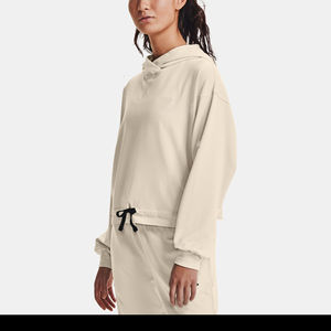 Sudadera con capucha corta para mujer, de tejido polar reforzado y cosido, de alta transpirabilidad, para uso a largo plazo, con MOQ bajo. - Product Image 6