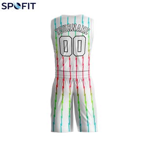 Conjunto de Camiseta y Pantalones Cortos de Baloncesto Personalizados, Uniforme de Equipo Ligero, Atlético y Transpirable, Ropa de Baloncesto para Club - Product Image 3