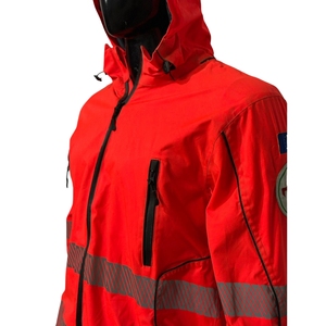 Chaqueta de Seguridad de Poliéster Térmica Fluorescente de Alta Visibilidad Unisex, Impermeable, Transpirable y Resistente al Viento, con Cinta Reflectante - Product Image 4