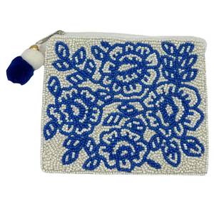 Handcrafted Embroidered Beaded Coin Pouch Luxury <b>Mini</b> Wallet with Premium Artisan Detailing - Product Image 6