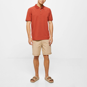 Camiseta Polo de Golf para Hombre, 100% Algodón, Impresión de Logotipo Personalizado, Elástica, de Secado Rápido, Corte Ajustado, Transpirable, Corte Regular, Venta al Por Mayor - Product Image 1