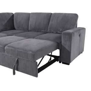 Divano Letto Sezionale Estraibile Melody Grey - Product Image 4