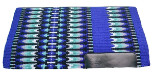 Saddle <b>blanket</b> 34 X 36 geniun new zealand wool and leather comfortable for western riding saddle pad handmade design wholesale - Product Image 2