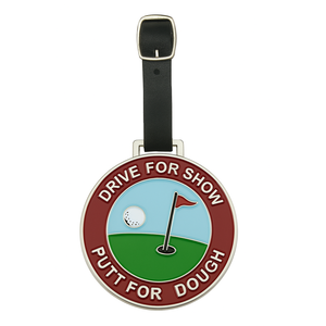 ป้ายติดกระเป๋าเดินทางโลหะแบบกำหนดเองพร้อมโลโก้สำหรับของที่ระลึกของสโมสรกีฬา แบรนด์อุปกรณ์กอล์ฟ - Product Image 2
