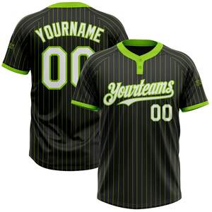 Maillot de softball unisexe personnalisé à transfert thermique, uniforme d'équipe, deux boutons, manches courtes, motif uni, séchage rapide - Product Image 1