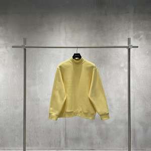 Sudadera unisex de cuello alto, mezcla de algodón, corte regular informal, suéter tipo jersey para hombres y mujeres, varios colores - Product Image 6