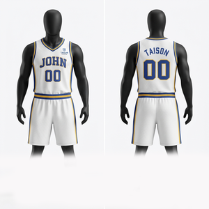Uniforme de basketball unisexe en maille respirante 100 % polyester 160 GSM de qualité supérieure, noir avec panneau latéral rouge et logo personnalisé sur le devant - Product Image 3