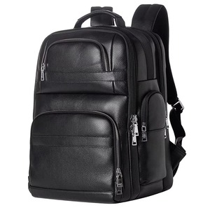 Sophisticated Vintage Leather Laptop <b>Backpack</b> <b>Waterproof</b> Anti-Theft Travel Rucksack Executive Bag LBP-0417 - Product Image 1