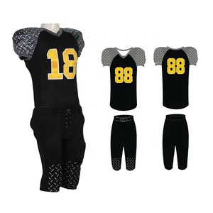 Uniforme de football américain personnalisé 2023 avec logo, jersey de football respirant en polyester, taille plus, couleur personnalisée, sublimation - Product Image 1