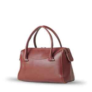 Bolso de mano informal de cuero genuino para mujer con cierre de cremallera |   Bolsa de Hombro Portátil Impermeable de Primera Calidad - Product Image 4