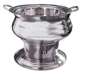 Plato de frotamiento pulido de acero inoxidable para alimentos usados, catering para bodas y restaurantes, plato de frotamiento, calentador para servir alimentos, 8 litros - Product Image 5