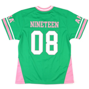   เสื้อฟุตบอลสีเขียวแบบยูนิเซ็กซ์ เสื้อผ้ากีฬาแขนสั้นสไตล์วาร์ซิตี้ ลายกราฟิกทีม โอเวอร์ไซส์ สตรีทแวร์ แฟชั่น - Product Image 2