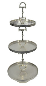 Plateaux ronds anciens pour servir les fruits, plateaux décoratifs, support à gâteau à 3 étages, décoration de mariage, support à gâteau en métal, accessoires pour événements - Product Image 4