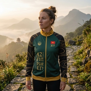 T-shirt de course personnalisé en gros, en coton et élasthanne, vêtement de sport respirant 95% coton 5% élasthanne - Product Image 2