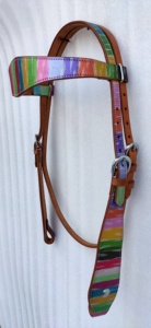 Brida Sidepull sin Bocado de Cuero para Caballo, Estilo Western Inglés, con Riendas, Negra, Variedad de Colores Disponibles - Product Image 2