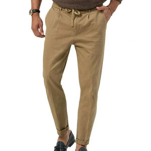 Pantalon de jogging gris pour homme, coupe régulière, grande taille, taille élastique en coton, poids moyen, pour l'automne, vêtements décontractés - Product Image 5