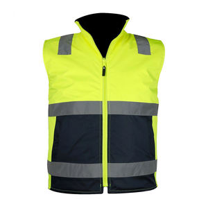 Chaleco de Seguridad Reflectante de Alta Visibilidad Unisex, Naranja, Malla de Poliéster, Múltiples Bolsillos, Detección de Agujas, Ropa de Trabajo, Transferencia de Calor - Product Image 4