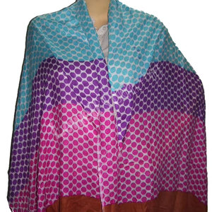 Elegant Polka Design Viscose Scarf for Women Lightweight Soft Breathable Fashion Accessory Stylish Printed <b>Wrap</b> <b>Shawl</b> - Product Image 1
