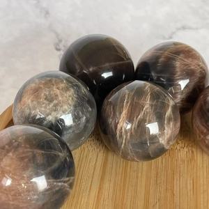 Wholesale Hot Selling Quality Natural Gemstone Ball Black Sunstone Backbone <b>Crystal</b> <b>Sphere</b> Natural Gemstone Pendant Jewelry - Product Image 2