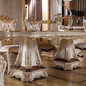 Juego de Sillas de Comedor Imperiale The Plaza de Lujo, Talladas a Mano en Madera de Teca, Estilo Barroco Real, para Palacio, Villa, Hotel, Muebles Clásicos Europeos de Colección - Product Image 5