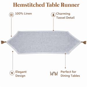 Camino de Mesa de Algodón Puro Premium, Elegante, Duradero y Lavable, para Decoración de Bodas, Fiestas, Comedor, Hogar y Hotel, Calidad de Exportación - Product Image 3