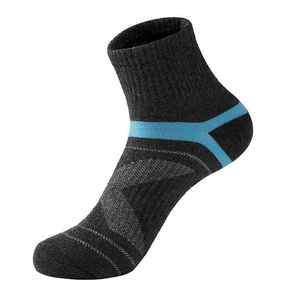 Calcetines de Tobillo para Hombre, Transpirables, Tejidos, con Patrón Geométrico, Deportivos, de Algodón, Poliéster y Elastano, para Primavera, 5 Pares - Product Image 4