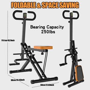 Macchina per Squat Pieghevole con Bande di Resistenza per Allenamento Glutei, Cosce e Core a Casa - Product Image 6