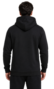 Sweat-shirt à capuche noir pour homme, en coton molletonné, décontracté, pour la moto, avec poche avant, coupe classique - Product Image 2