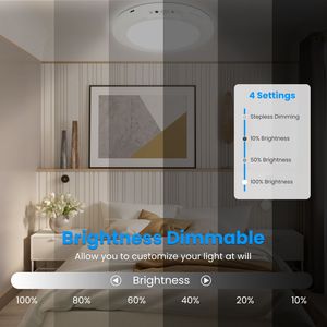 Lampada da Soffitto Ricaricabile con Sensore di Movimento, Magnetica, Wireless, con Timer e Telecomando, Funzione di Dimmerazione Continua - Product Image 4