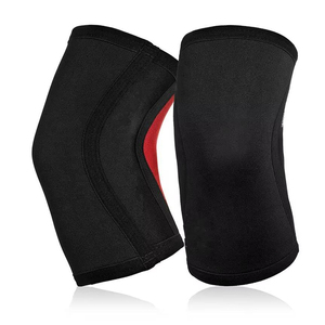 Manchons de compression pour genoux en néoprène 7 mm avec logo personnalisé, robustes, pour haltérophilie, squats et entraînement en salle de sport - Product Image 1