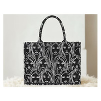 Sac fourre-tout pour livres SDC en coton 100% premium - Sac fourre-tout réutilisable, écologique et pliable