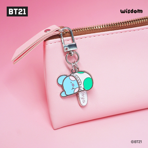 Mini pour BT21 dessin animé poupée motif métal porte-clés K-POP K-CULTURE accessoire de mode des fans en alliage - Product Image 2