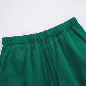 Conjunto de chándal de lujo con capucha verde liso 100% algodón, tallas grandes, con impresión de logotipo personalizado, para hombre, venta al por mayor, marca. - Product Image 5