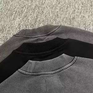 Sweat-shirt personnalisé de haute qualité 2025 en coton épais 100 %, design léger et optimal, sweats à capuche pour hommes effet délavé - Product Image 6