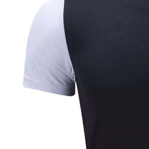 <b>Navy</b> Grey Simple Design Sportswear Soccer Jersey Team Name Short Sleeve Quick Drying Breathable Crew-neck <b>Tops</b> Number Logo - Product Image 6