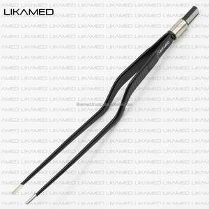 Pinces bipolaires à baïonnette LIKAMED, antiadhésives, norme européenne, longueur 20 cm, pointe 2 mm, 3 mm, 4 mm, revêtement noir - Product Image 2